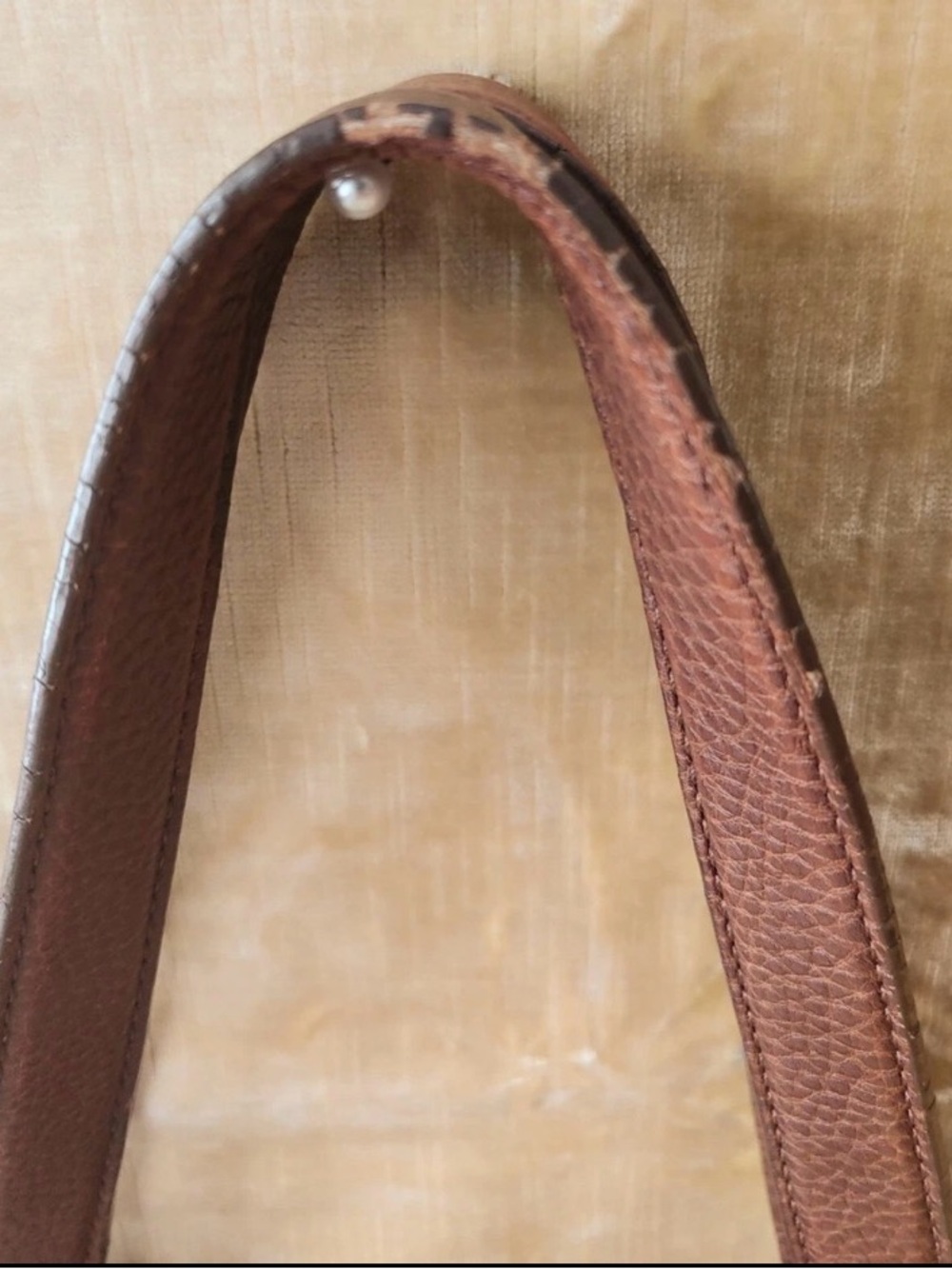 Burberry Beige Canvas Tote with Brown Leather Trim - Picture 7 of 9